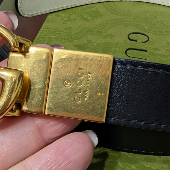 Gucci Marmont Reversible Thin Belt Size 110 - Picture 4 of 16